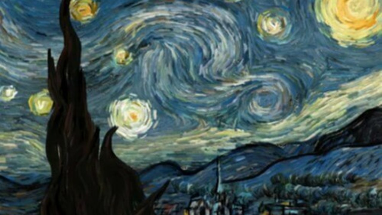 Ван Гог «Звёздная ночь» оригинал, Размер: 73х92 см