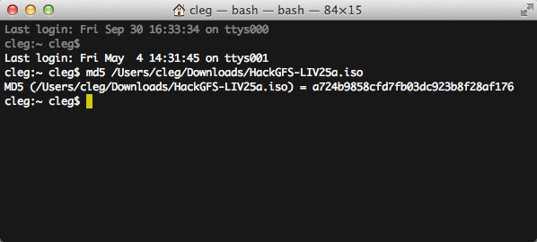 1 Validate MD5 1 Validate MD5