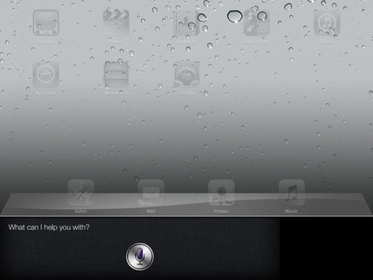 С выходом iOS 6 в iPad появится Siri. Фото.