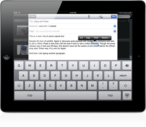 Редактирование текста на iPad с этим твиком становится в разы удобнее. Зуб даю. Редактирование текста на iPad с этим твиком становится в разы удобнее. Зуб даю.