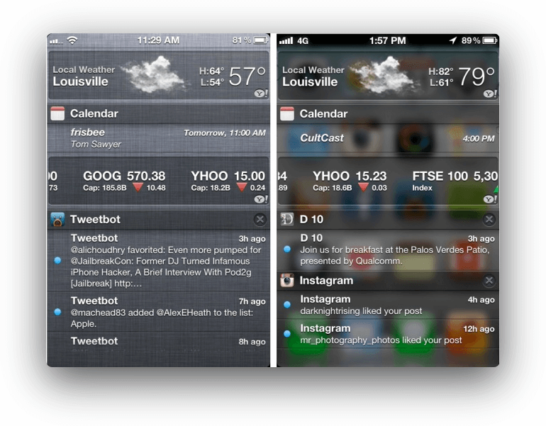 Notification Center iOS Notification Center iOS