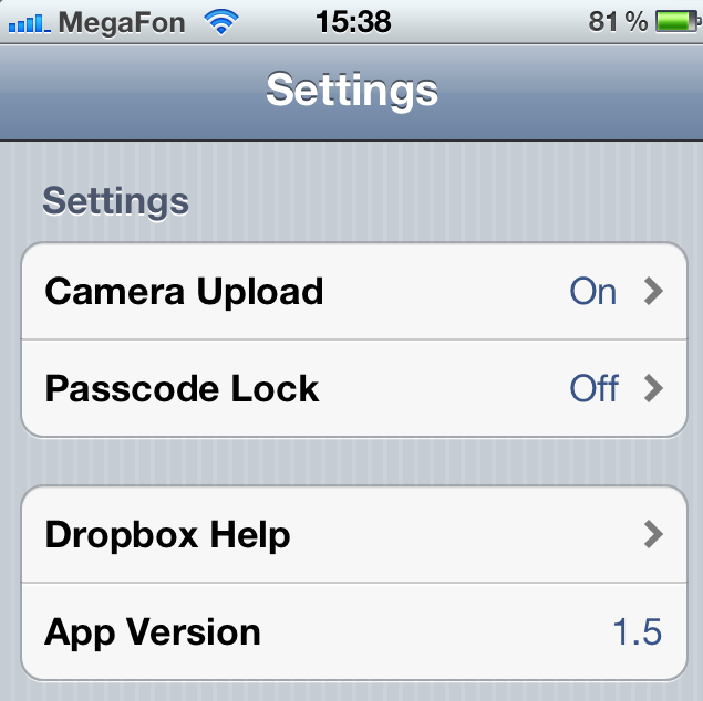 Dropbox 1.5 Dropbox 1.5