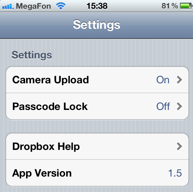 Dropbox 1.5 Dropbox 1.5