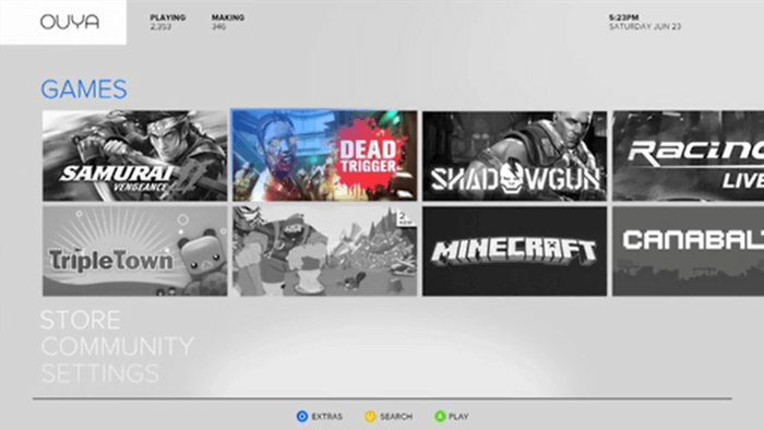 Дашборд приставки напоминает таковой у XBOX Дашборд приставки напоминает таковой у XBOX