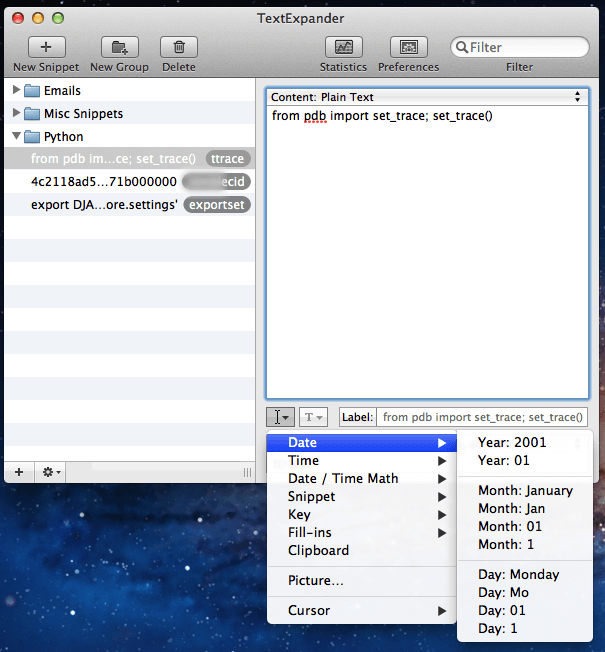 3 Snippets Manager 3 Snippets Manager