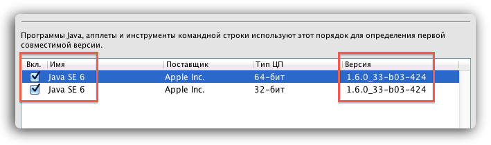 Версия Java Версия Java