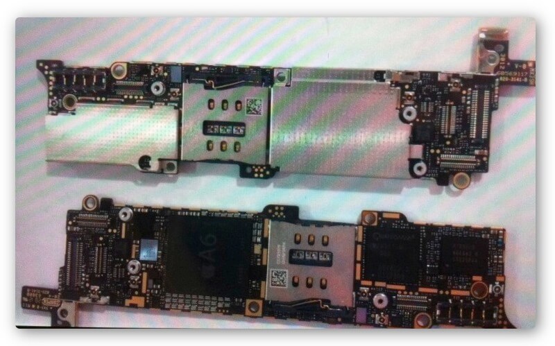 Материнская плата iPhone 5 с процессором A6 Материнская плата iPhone 5 с процессором A6