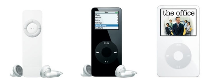 iPod Shuffle 2005 and iPod nano 2005 and iPod with video 2005 iPod Shuffle 2005 and iPod nano 2005 and iPod with video 2005