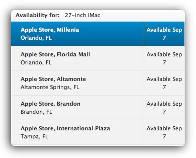 iMac 27 будут доступны 7 сентября iMac 27 будут доступны 7 сентября