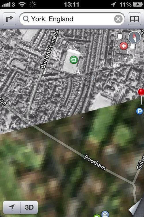 Верните Google Maps Верните Google Maps