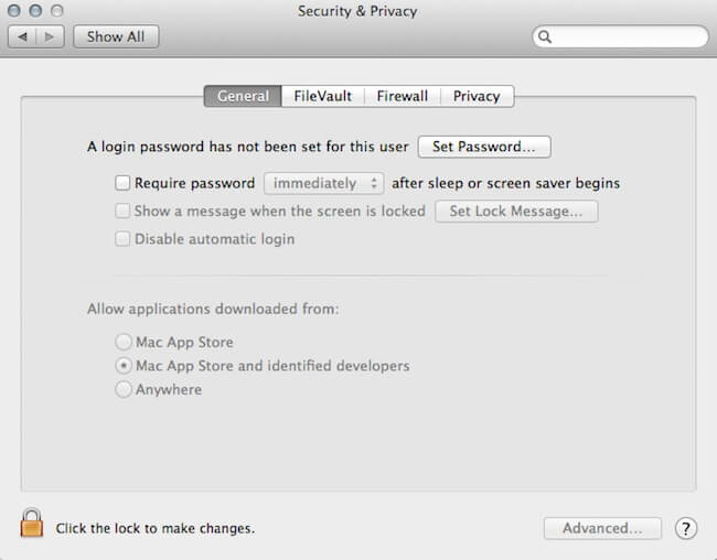 Запрет на установку приложений извне Mac App Store или не от идентифицированного разработчика Запрет на установку приложений извне Mac App Store или не от идентифицированного разработчика