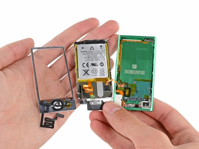 Новый iPod nano под микроскопом iFixit Новый iPod nano под микроскопом iFixit