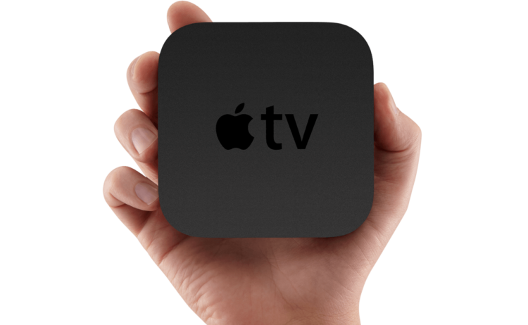 Объявление победителя конкурса на Apple TV. Фото.