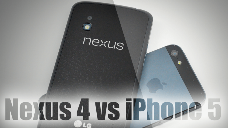 iPhone 5 против Nexus 4. Кто кого? Фото.