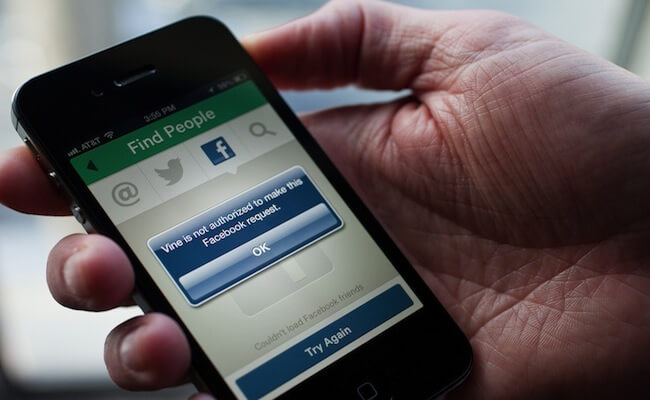 Vine facebook