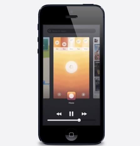 Концепт панели многозадачности из iOS 7. Фото.