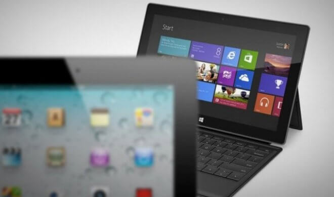 Microsoft Surface уделывает iPad Microsoft Surface уделывает iPad