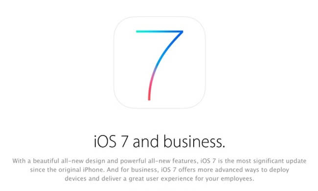 Корпоративная iOS 7 Корпоративная iOS 7