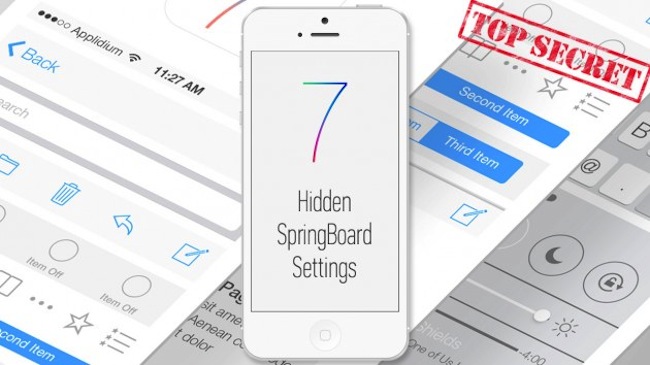 Будущие секретные функции iOS 7. Фото.