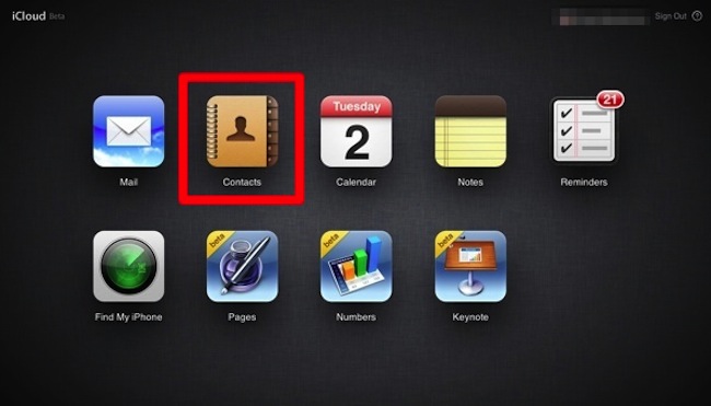 Контакты в iCloud Контакты в iCloud