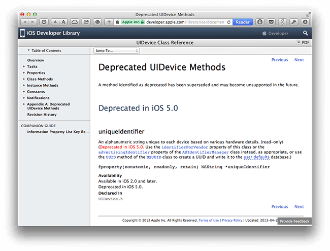 Dev Center document Dev Center document