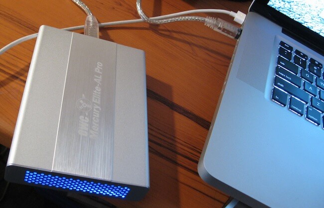 Тестируем скорость записи и чтения внешнего жесткого диска на Mac. Фото.