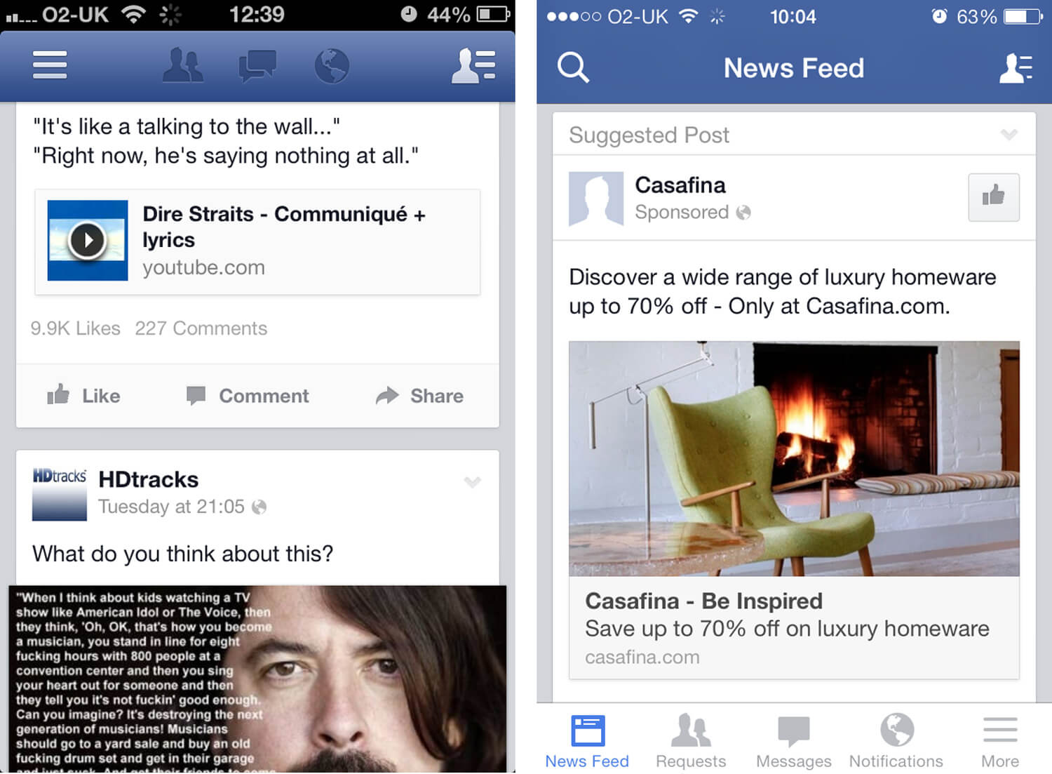 iOS 7-Facebook iOS 7-Facebook