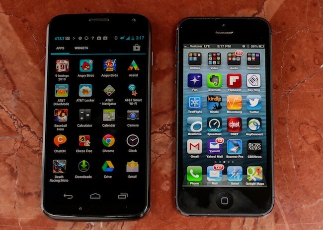 MotoX и iPhone 5 MotoX и iPhone 5