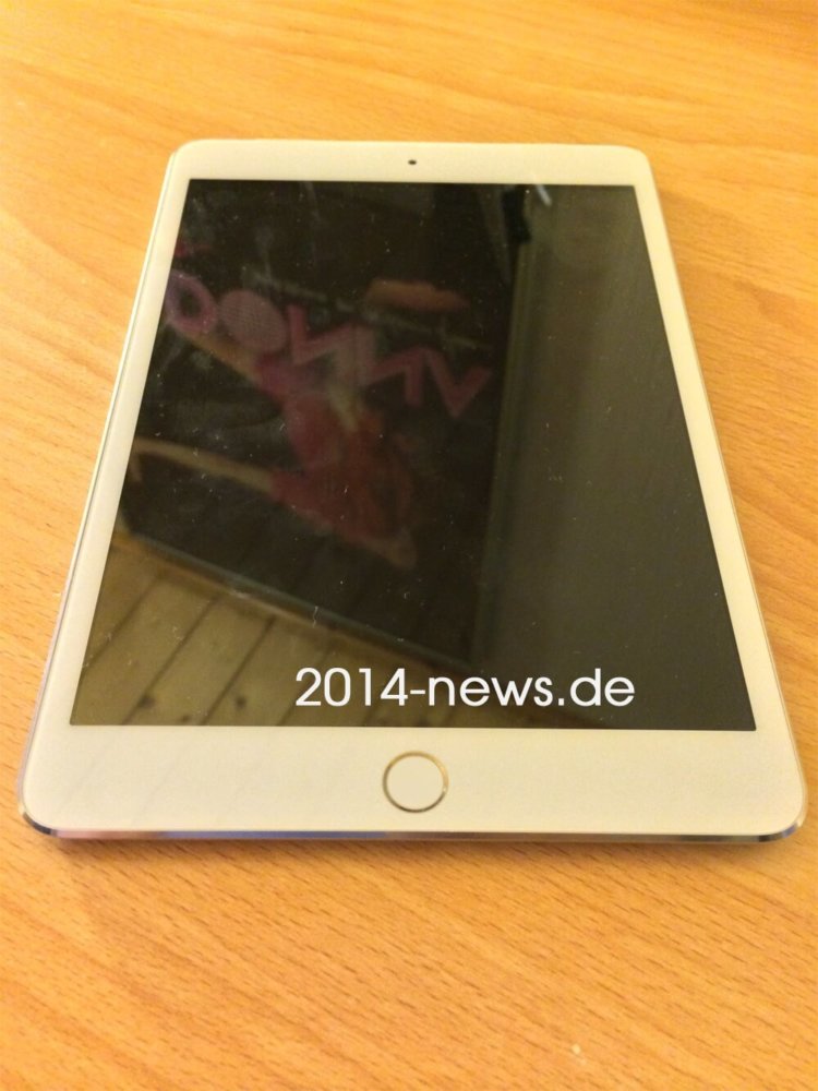 Новое фото iPad mini 2 со сканером Touch ID. Фото.