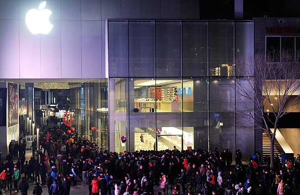 Очереди к Apple Store Очереди к Apple Store