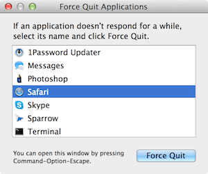 Force quit Force quit