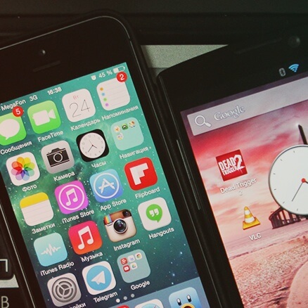 iOS против Android: Кто выносливее? Фото.