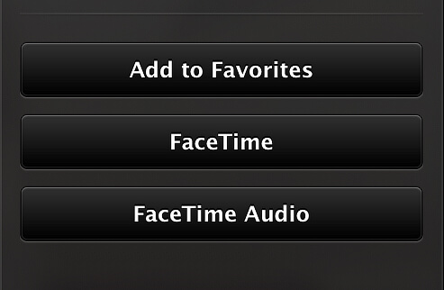 Face Time Audio Button in FaceTime Face Time Audio Button in FaceTime