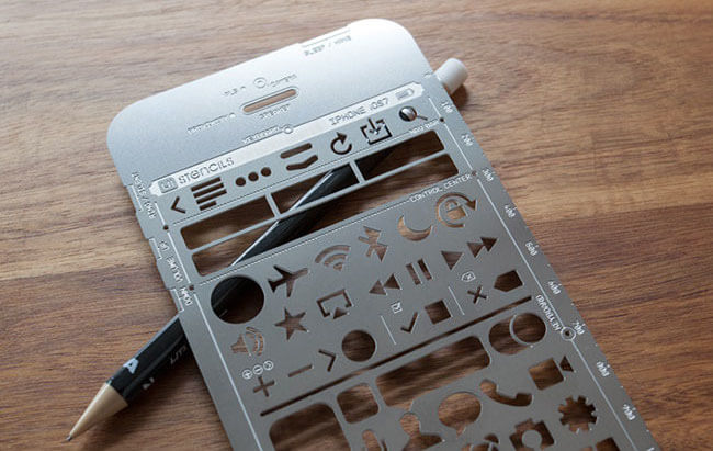iPhone Stencil Kit — в помощь iOS-дизайнеру. Фото.