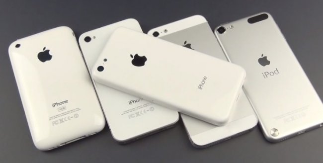 iPhone разных поколений iPhone разных поколений