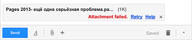 Gmail attachment error Gmail attachment error