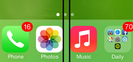 Рабочий стол iOS 7 Рабочий стол iOS 7