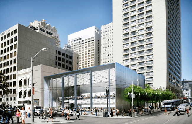 Рендер будущего Apple Store Рендер будущего Apple Store