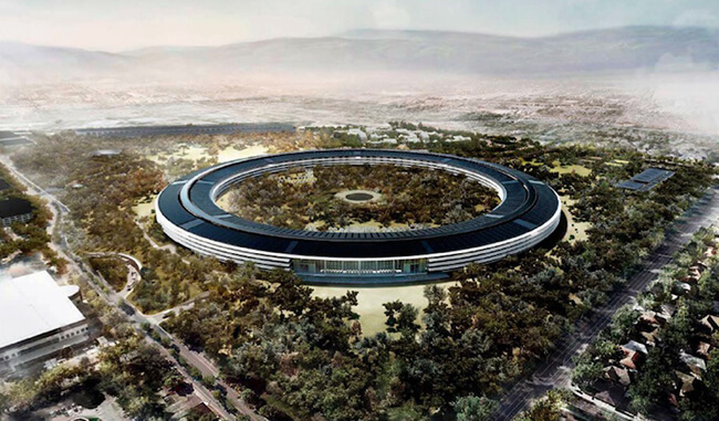 строящийся кампус Apple строящийся кампус Apple