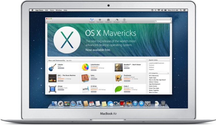 Владельцы Mac активно обновляются до OS X Mavericks. Фото.