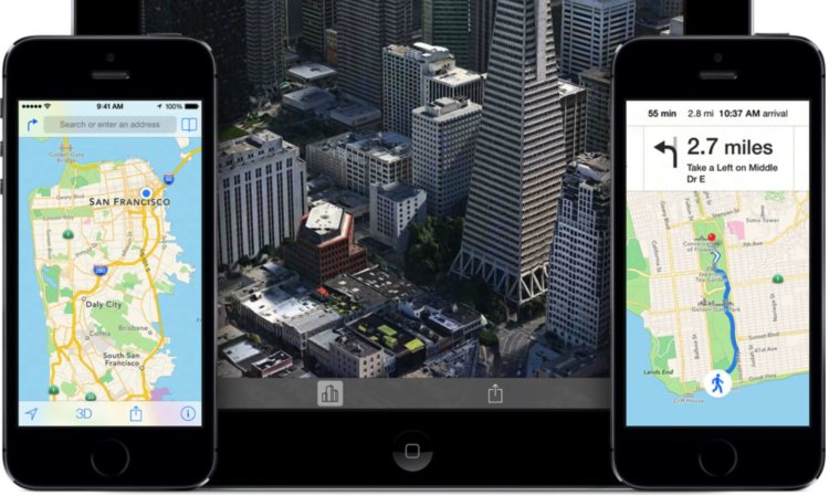 Карты Apple преобразятся в iOS 8. Фото.