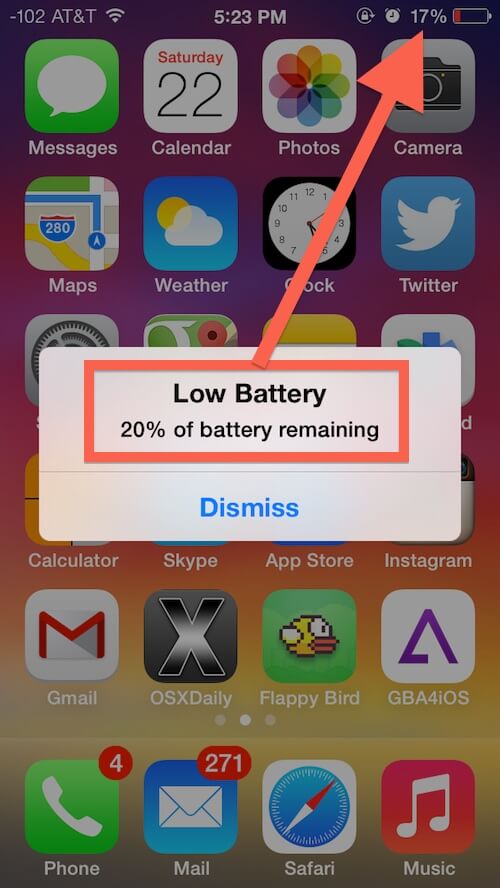 Battery remain. Low Battery 0%. Low Battery remainder Dark. Low Battery remainder Dark IOS.