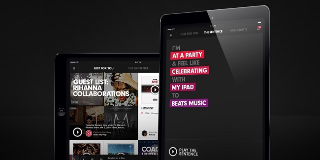 Beats Music на iPad Beats Music на iPad