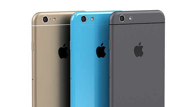 концепт iPhone 6 в разных цветовых вариациях концепт iPhone 6 в разных цветовых вариациях