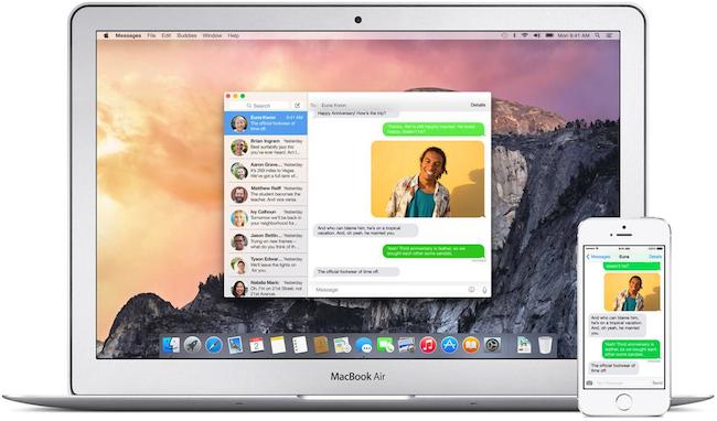 Сообщения в OS X Yosemite Сообщения в OS X Yosemite