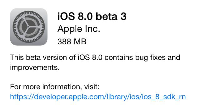 iOS8beta3 iOS8beta3