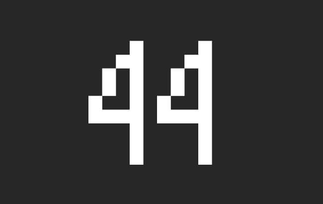 44 44
