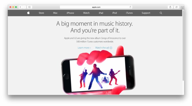 Официальный сайт Apple преобразился и обзавелся мобильной версией. Фото.