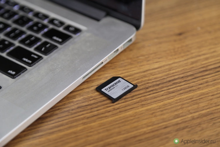 Transcend JetDrive Lite: расширяем память MacBook Pro Retina. Фото.