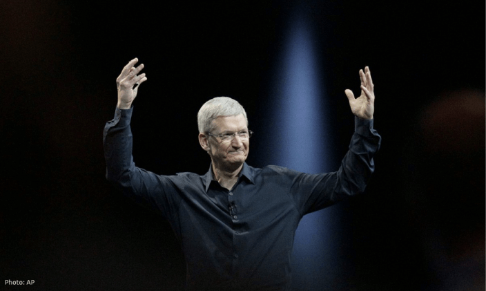 Тим Кук: «Я воодушевлен новой главой в истории Apple». Тим Кук: «Я воодушевлен новой главой в истории Apple». Фото.
